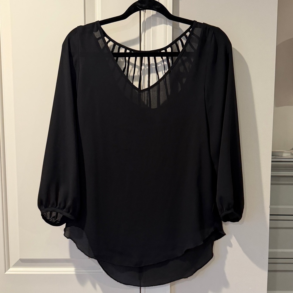 Philosophy Black Blouse - Small - image 1